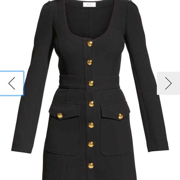 A.L.C Ivy Dress in Black - Picture 2 of 3